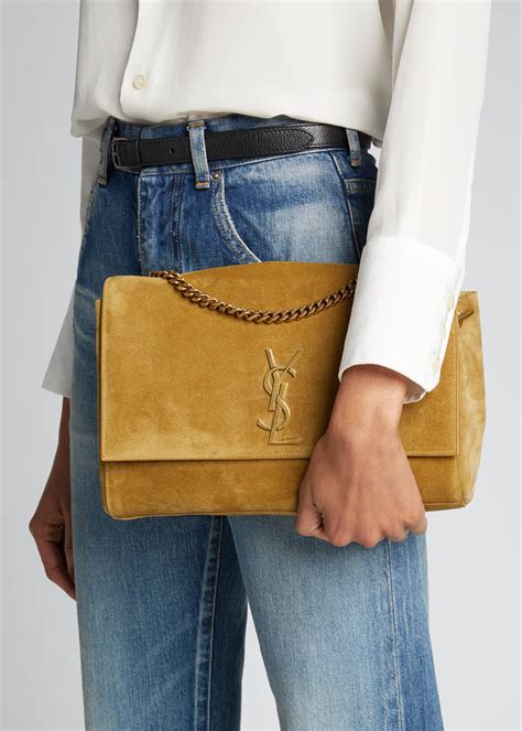 Saint Laurent Kate Medium Reversible YSL Crossbody Bag in .